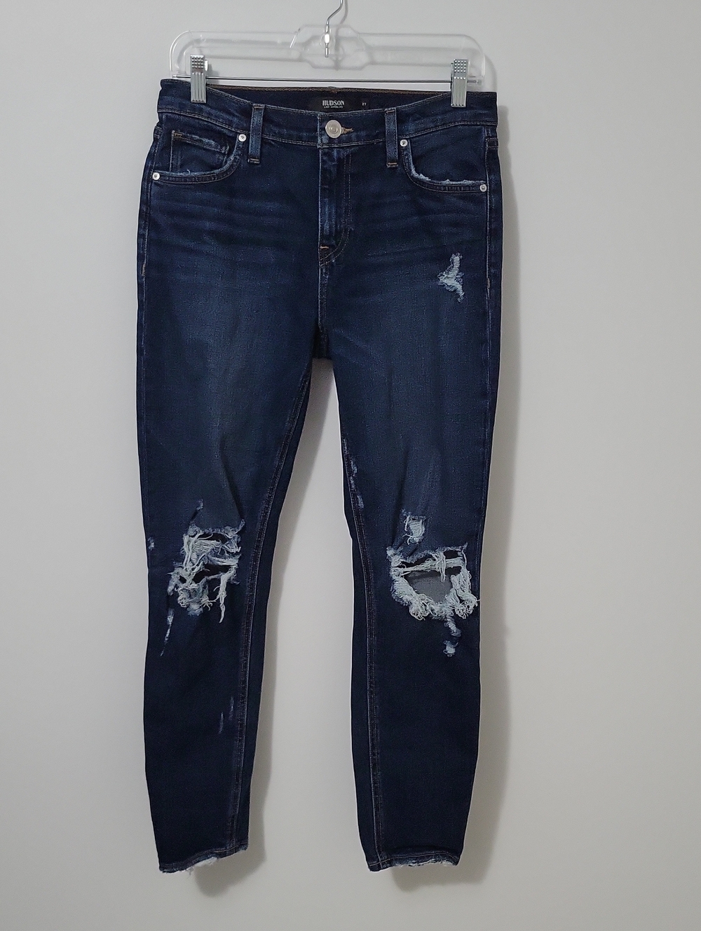 Hudson Lana Boyfriend Distressed Jeans, Size 27